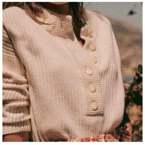 Sézane Lucas Jumper Ecru XS